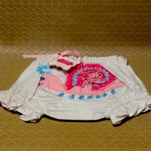 Mud Pie Baby Snail Bloomer 0-12 Months